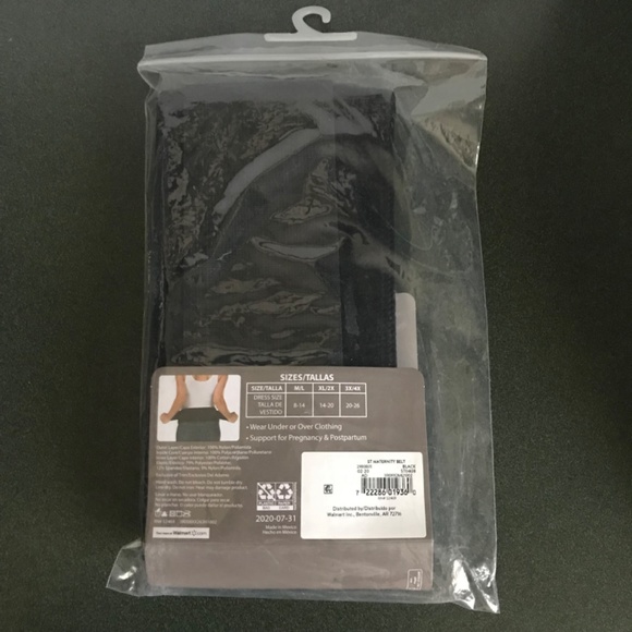 Secret Treasures Black Maternity Belt Adjustable Support Size XL/2X NWT - Picture 4 of 9